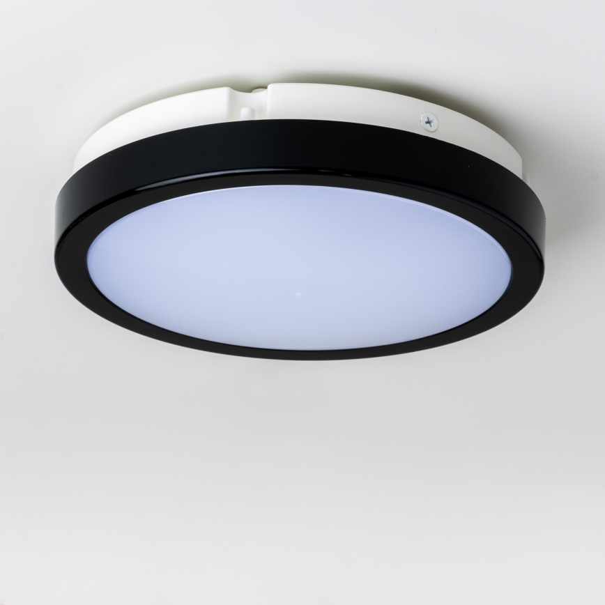 Brilagi - LED Bathroom ceiling light PERA LED/18W/230V d. 22 cm IP65 black