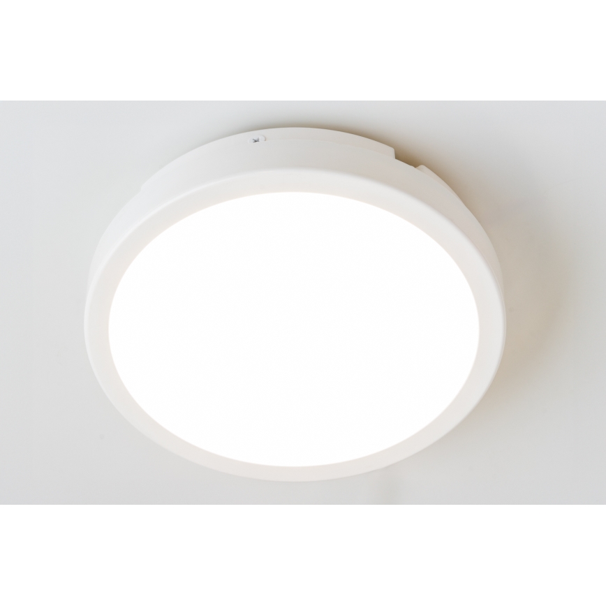Brilagi - LED Bathroom ceiling light PERA LED/18W/230V d. 22 cm IP65 white