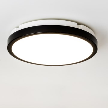 Brilagi - LED Bathroom ceiling light PERA LED/24W/230V d. 28 cm IP65 black