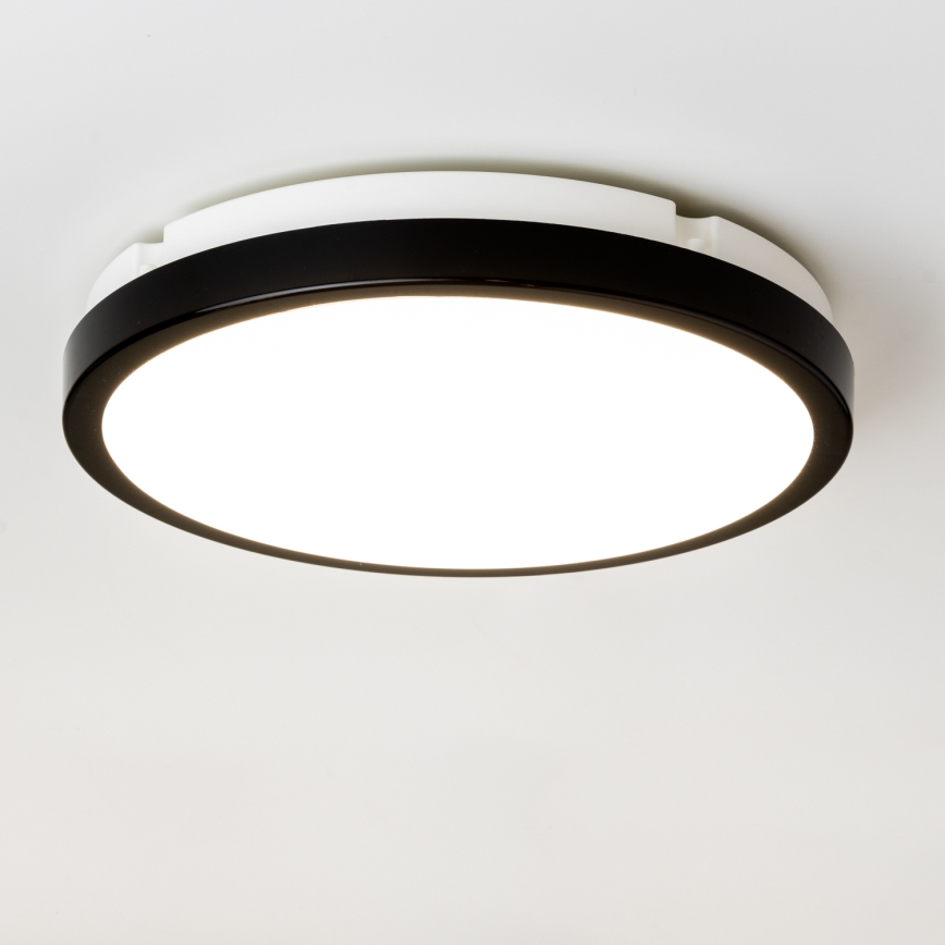 Brilagi - LED Bathroom ceiling light PERA LED/24W/230V d. 28 cm IP65 black