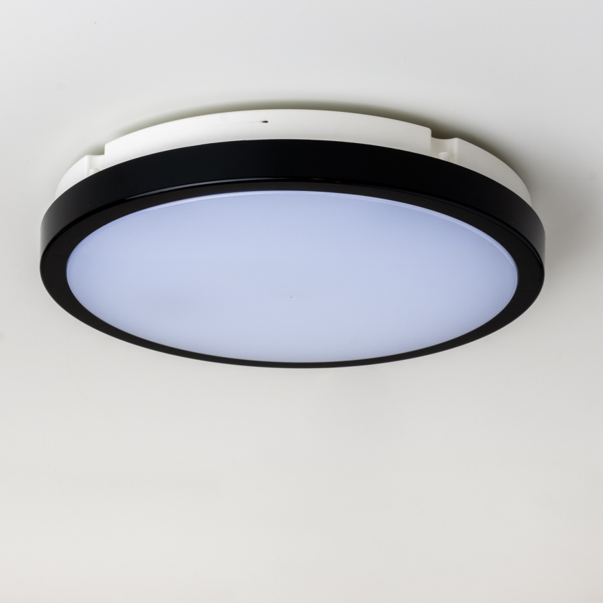 Brilagi - LED Bathroom ceiling light PERA LED/24W/230V d. 28 cm IP65 black