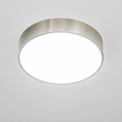 BRILAGI - LED Bathroom Ceiling Light POOL LED/24W/230V 3000/4000/5500K dia. 30 cm IP54 Matte Chrome