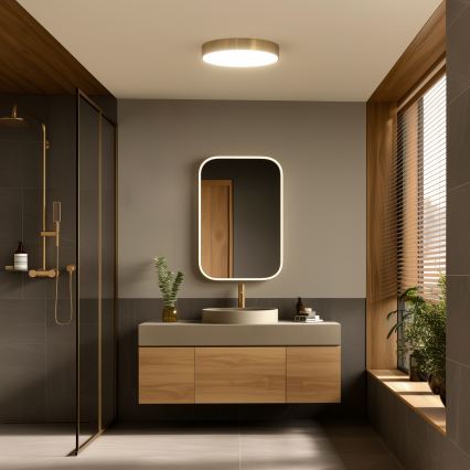 Brilagi - POOL LED Bathroom Ceiling Light 36W/230V 3000/4000/5500K Ø 40 cm IP54 Bronze