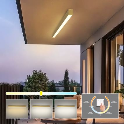 Brilagi - SLEEKLINE LED Bathroom Ceiling Light LED/40W/230V 3000/4500/6000K Gold IP44