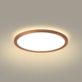 Brilagi - LED Bathroom Ceiling Light ULTRA SLIM LED/12W/230V Ø 22.5 cm Rose Gold IP54