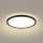 Brilagi - LED Bathroom ceiling light ULTRA SLIM LED/24W/230V 42x42 cm black IP54