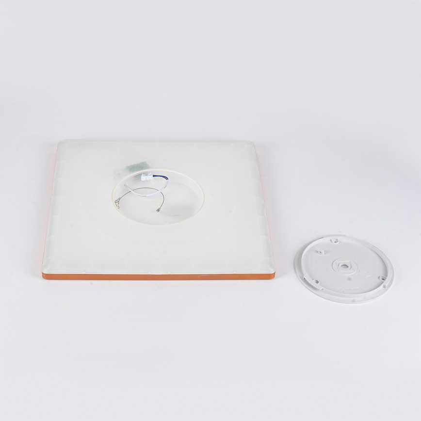 Brilagi - Ultra Slim LED Bathroom Ceiling Light 24W/230V 42x42 cm Rose Gold IP54