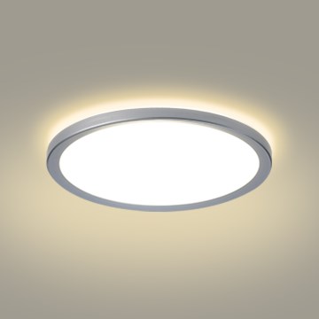 Brilagi - LED Bathroom Ceiling Light ULTRA SLIM LED/24W/230V Ø 42 cm Silver IP54