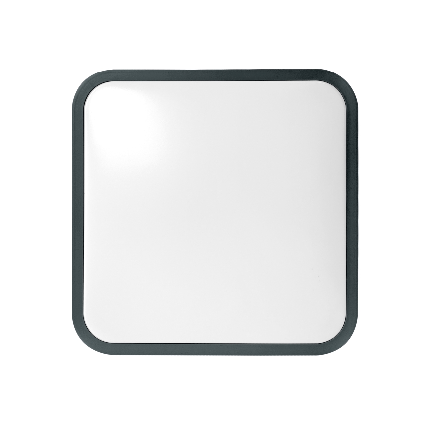 Brilagi - LED bathroom ceiling light with sensor ZENNA LED/18W/230V 28,5x28,5 cm IP44 anthracite + remote control