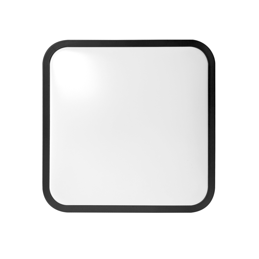 Brilagi - ZENNA LED Bathroom Ceiling Light with Sensor, 24W, 230V, 34.5x34.5 cm, IP44, Black + Remote Control