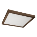 Brilagi - LED Bathroom Ceiling Light WOODY FRAME LED/40W/230V 60x60 cm IP44 walnut