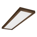 Brilagi - LED Bathroom Ceiling Light WOODY FRAME LED/50W/230V 120x30 cm IP44 walnut
