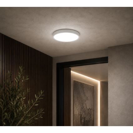 BRILAGI - LED Bathroom Ceiling Light ZENNA LED/12W/230V Ø25 cm IP44 White