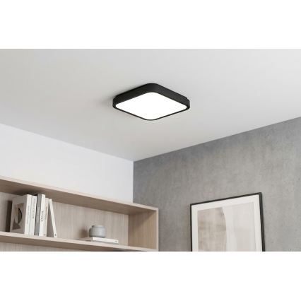 BRILAGI - LED Bathroom Ceiling Light ZENNA LED/36W/230V 41x41 cm IP44 Black