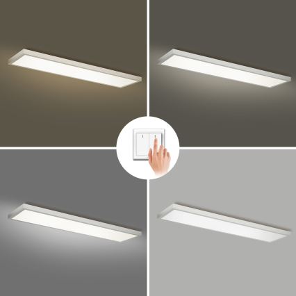 Brilagi - LED Bathroom Ceiling Light FRAME LED/50W/230V 3000/4000/6000K 120x30 cm IP44 silver