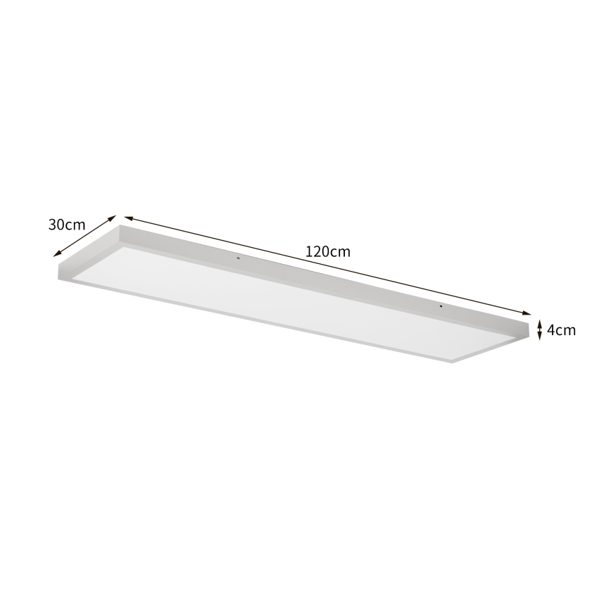 Brilagi - LED Bathroom Ceiling Light FRAME LED/50W/230V 3000/4000/6000K 120x30 cm IP44 silver