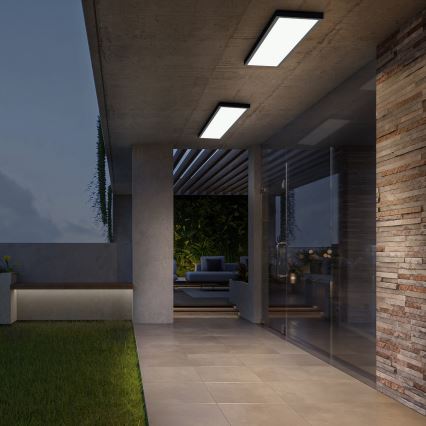 Brilagi - LED Bathroom ceiling light FRAME LED/50W/230V 30x120 cm 3000/4000/6000K IP44 black
