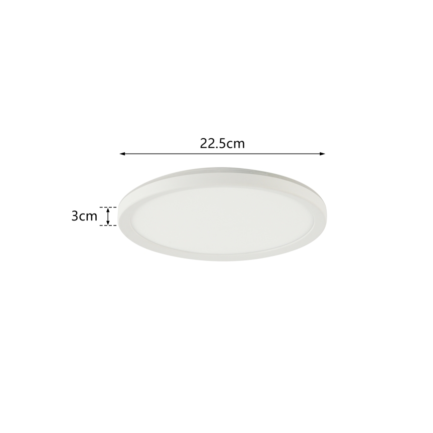 Brilagi - LED Bathroom ceiling light ULTRA SLIM LED/12W/230V d. 22,5 cm white IP54