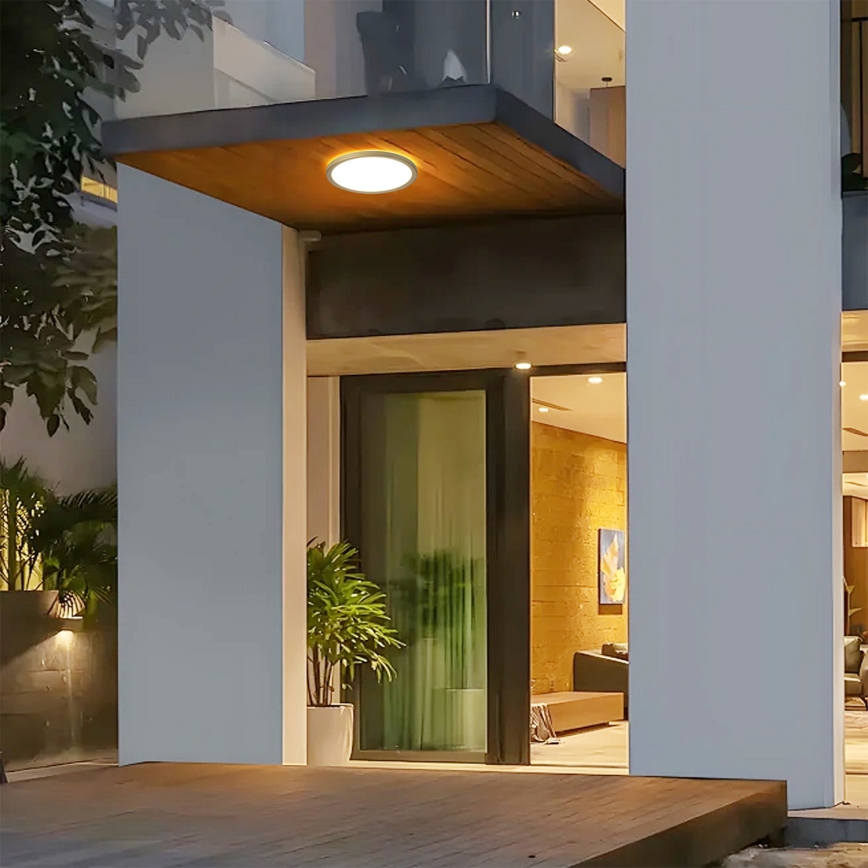 Brilagi - ULTRA SLIM LED Bathroom Ceiling Light LED/12W/230V Ø 22.5 cm Gold IP54