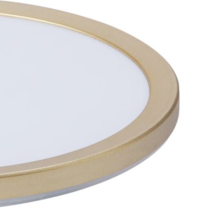Brilagi - ULTRA SLIM LED Bathroom Ceiling Light LED/12W/230V Ø 22.5 cm Gold IP54