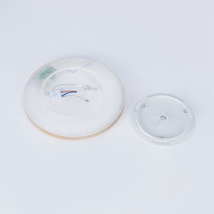 Brilagi - ULTRA SLIM LED Bathroom Ceiling Light LED/12W/230V Ø 22.5 cm Gold IP54