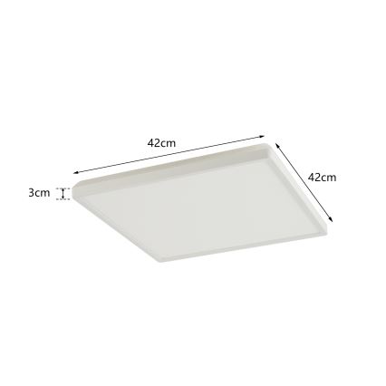 Brilagi - LED Bathroom ceiling light ULTRA SLIM LED/24W/230V 42x42 cm white IP54