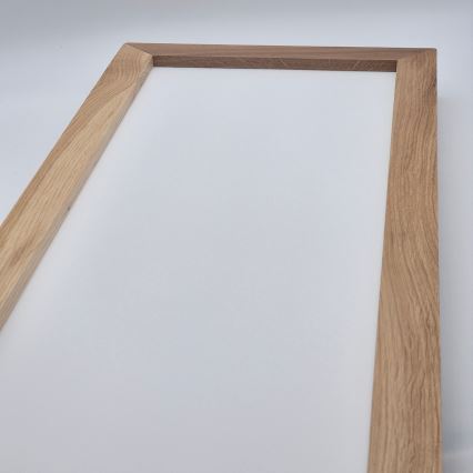 Brilagi - LED Ceiling Light WOODY FRAME LED/40W/230V 120x30 cm IP44 oak