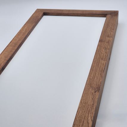 Brilagi - LED Bathroom Ceiling Light WOODY FRAME LED/40W/230V 120x30 cm IP44 Cherry Oak