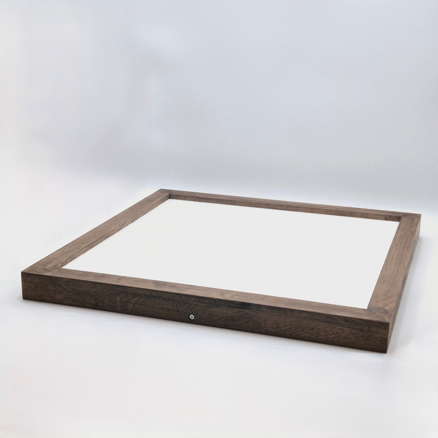 Brilagi - LED Bathroom Ceiling Light WOODY FRAME LED/40W/230V 60x60 cm IP44 walnut