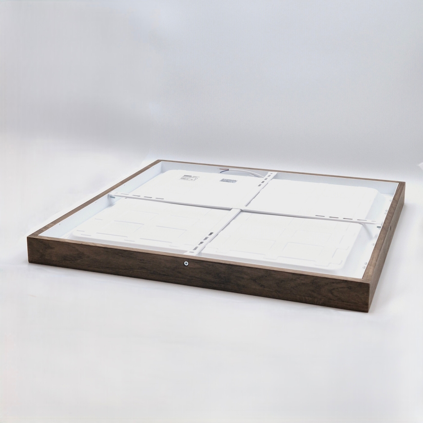 Brilagi - LED Bathroom Ceiling Light WOODY FRAME LED/40W/230V 60x60 cm IP44 walnut