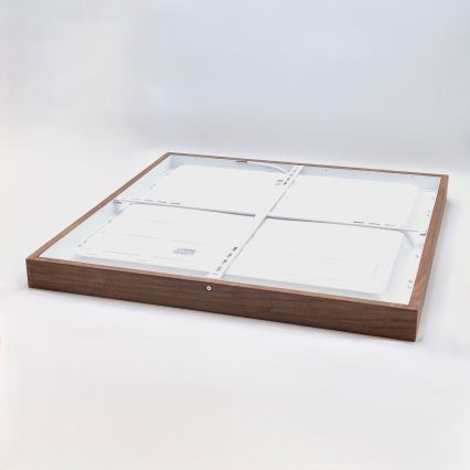 Brilagi - LED Ceiling Light for Bathroom WOODY FRAME LED/50W/230V 60x60 cm IP44 oak cherry
