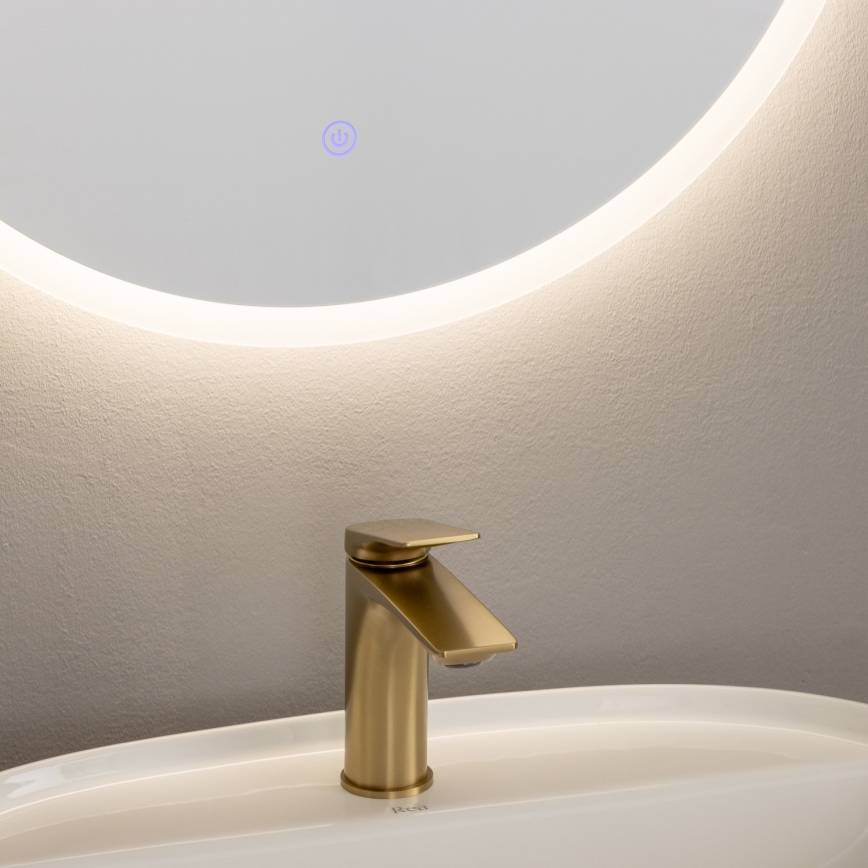 Brilagi - LED Bathroom Mirror BERNATE LED/19W/230V Ø 60 cm silver IP44 CRI 90 dimmable + CCT