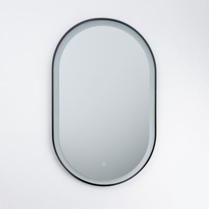 Brilagi - CANZO LED Bathroom Mirror LED/25W/230V 50x80 cm Black IP44 CRI 90 Dimmable + CCT