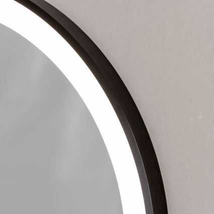 Brilagi - CANZO LED Bathroom Mirror LED/25W/230V 50x80 cm Black IP44 CRI 90 Dimmable + CCT