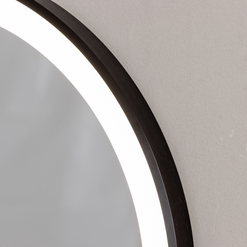 Brilagi - CANZO LED Bathroom Mirror LED/25W/230V 50x80 cm Black IP44 CRI 90 Dimmable + CCT