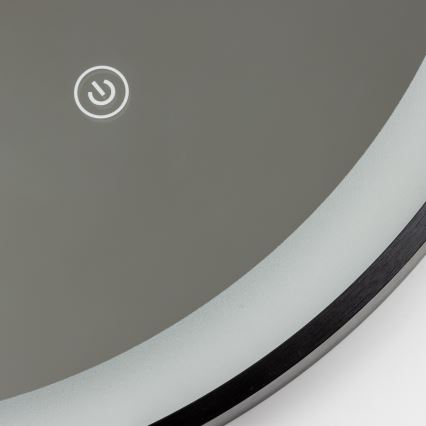 Brilagi - CANZO LED Bathroom Mirror LED/25W/230V 50x80 cm Black IP44 CRI 90 Dimmable + CCT