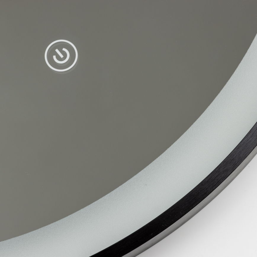 Brilagi - CANZO LED Bathroom Mirror LED/25W/230V 50x80 cm Black IP44 CRI 90 Dimmable + CCT