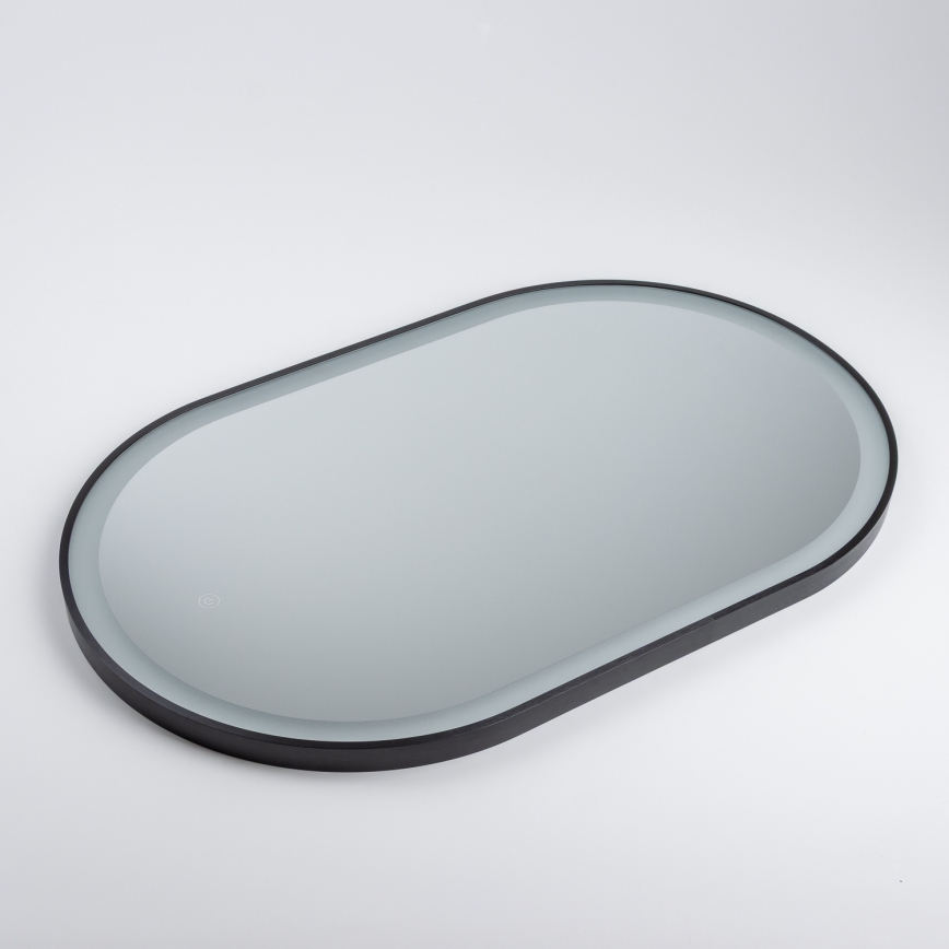 Brilagi - CANZO LED Bathroom Mirror LED/25W/230V 50x80 cm Black IP44 CRI 90 Dimmable + CCT