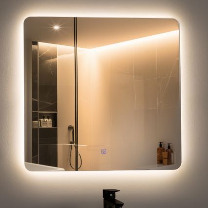Brilagi - LED Bathroom Mirror COMO LED/24W/230V 60x60 cm IP44 CRI 90 dimmable + CCT