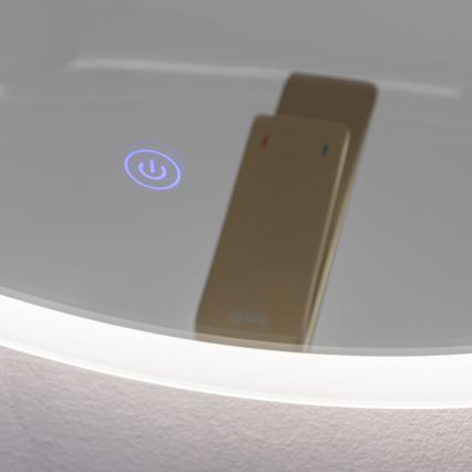 Brilagi - CUNEO LED Bathroom Mirror, 19W/230V, Ø 60 cm, IP44, CRI 90, Dimmable + CCT