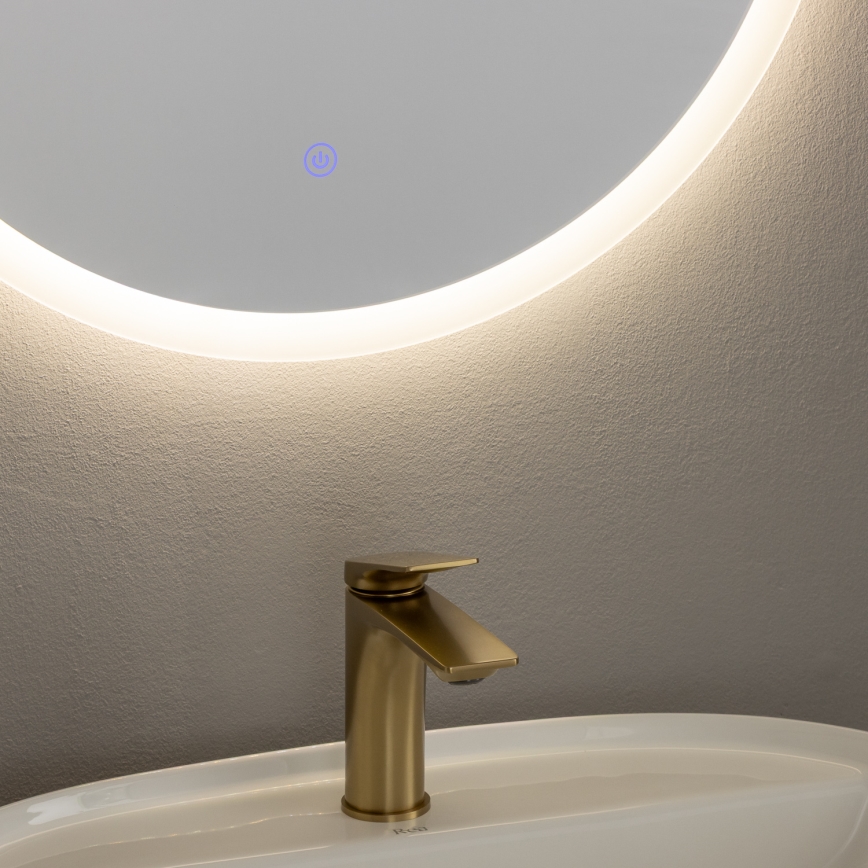 Brilagi - CUNEO LED Bathroom Mirror, 19W/230V, Ø 60 cm, IP44, CRI 90, Dimmable + CCT