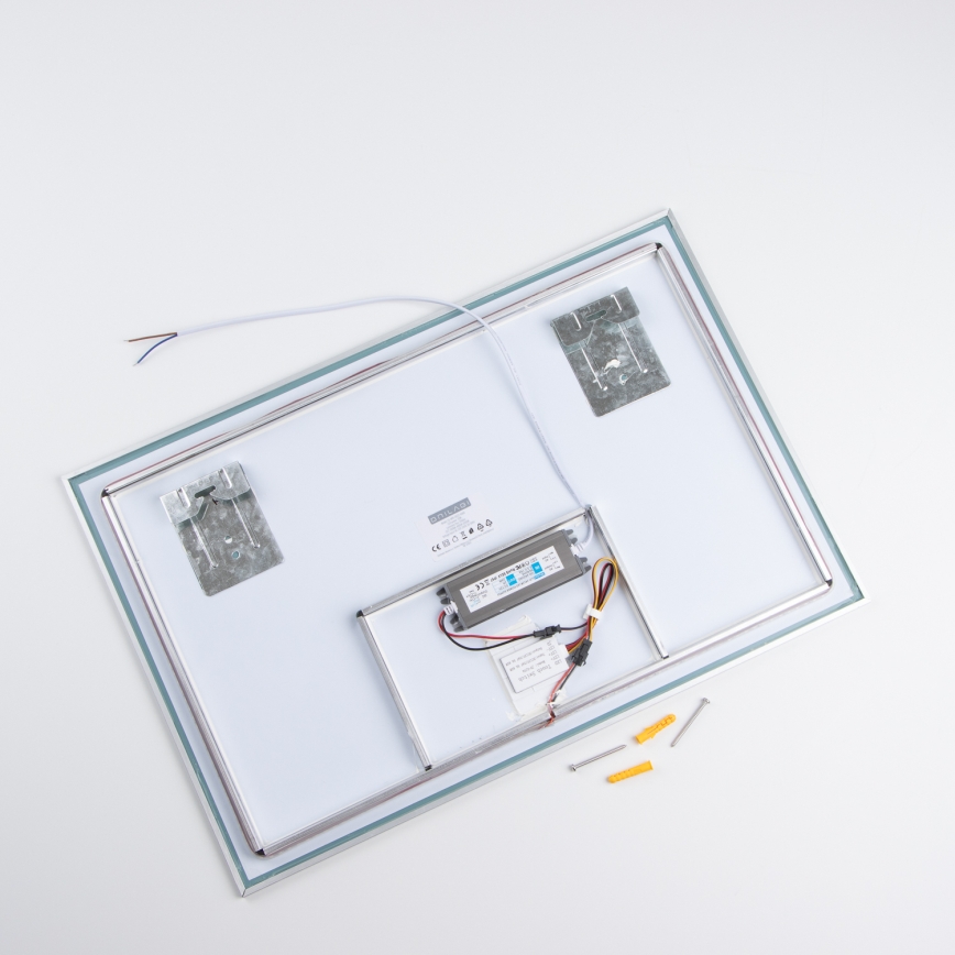 Brilagi - LED Bathroom Mirror DESIO LED/20W/230V 40x60 cm Silver IP44 CRI 90 Dimmable + CCT