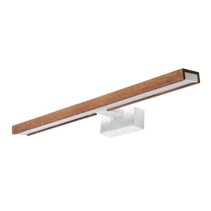 Brilagi - WOODY MIRROR 3-in-1 LED Bathroom Mirror Light LED/12W/230V 60 cm IP44 White / Oak-Cherry