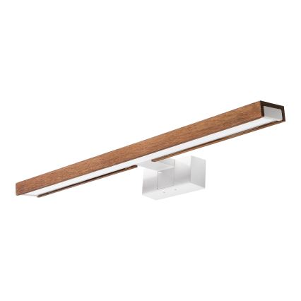 Brilagi - WOODY MIRROR 3-in-1 LED Bathroom Mirror Light LED/12W/230V 60 cm IP44 White / Oak-Cherry
