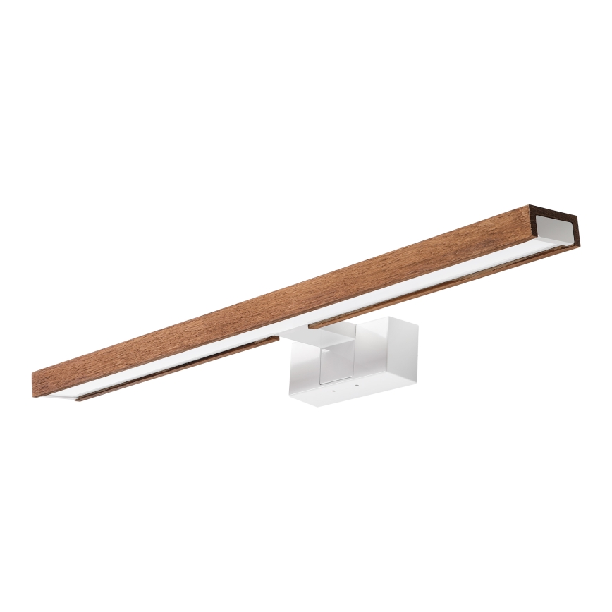 Brilagi - WOODY MIRROR 3-in-1 LED Bathroom Mirror Light LED/12W/230V 60 cm IP44 White / Oak-Cherry