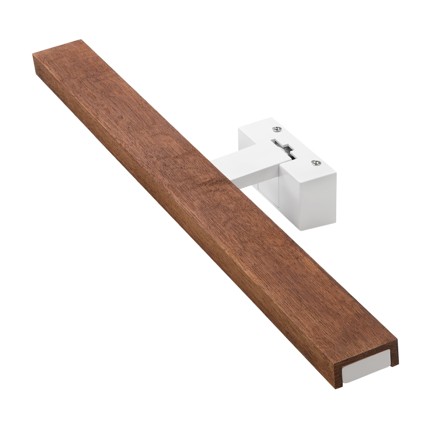 Brilagi - WOODY MIRROR 3-in-1 LED Bathroom Mirror Light LED/12W/230V 60 cm IP44 White / Oak-Cherry
