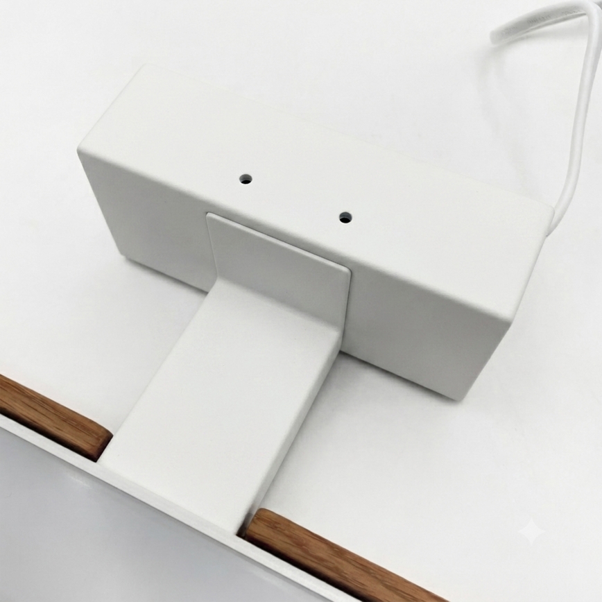 Brilagi - WOODY MIRROR 3-in-1 LED Bathroom Mirror Light LED/12W/230V 60 cm IP44 White / Oak-Cherry