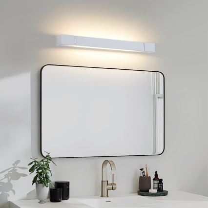 Brilagi - AQUA LINE LED Bathroom Mirror Light, 12W/230V, 45 cm, IP44, Matte Chrome, CRI 90
