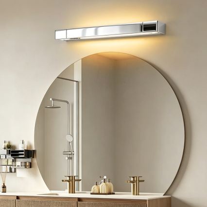 BRILAGI - AQUA LINE LED Bathroom Mirror Light, 12W/230V, 45 cm, IP44, Polished Chrome, CRI 90