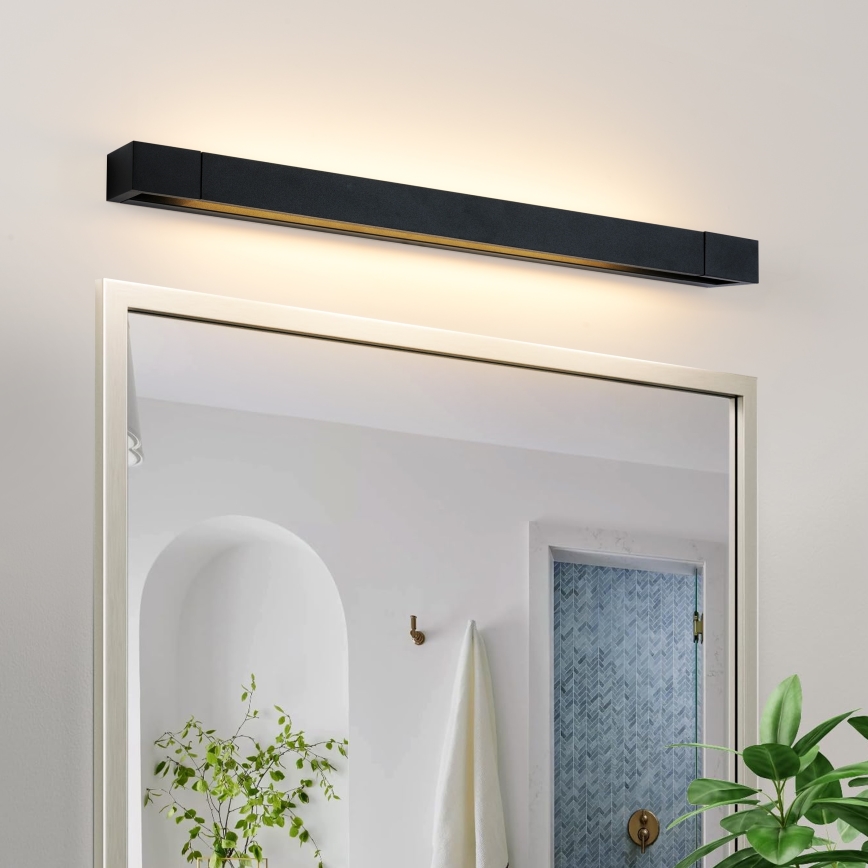 Brilagi - LED Bathroom Mirror Light AQUA LINE LED/18W/230V 60 cm IP44 black CRI 90